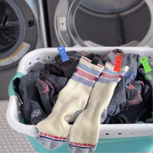 60 sock pins for washing machine and dryer, sock pins with hooks, sock holder washing machine, Dir