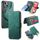 New Magnetic Two-in-one Separation Structure Mobile Phone Case - Card Holder RFID Anti-theft Brush - Suitable for iPhone Mobile Phone Case Gr Green iPhone 15