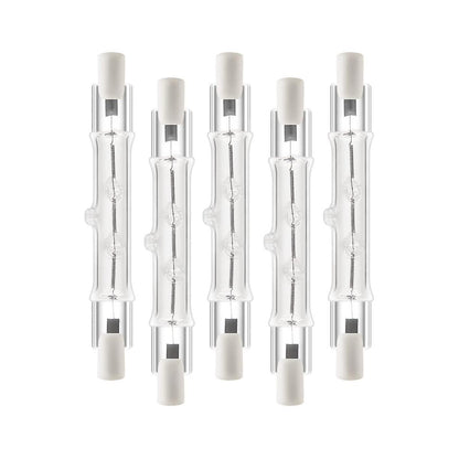 5-pack R7s 118mm 300W 220V—240V, R7s Halogen Linear Light Source, Dimmable Halogen Lamp for Construction Works_MGF 200W