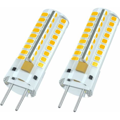 GY6.35 LED bulb, LED G6.35 12V, 7W halogen bulb equivalent to 50W, warm white 3000K, 360° beam angle, for cabinet lighting, non-dimmable (2_MGF