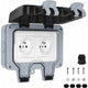 Waterproof Socket Double Outdoor Power Socket IP66 Waterproof Wall Socket 16A