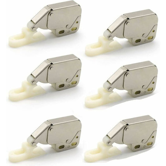 Mini latches with spring, 6 pcs Mini automatic spring lock, Spring lock, Spring lock Mini cabinet lock Mini latch for kitchen cabinet door