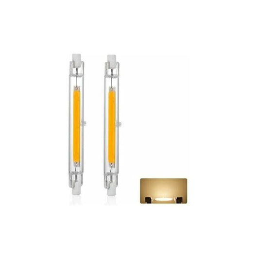 2-pack R7S 118mm 20W dimmable LED bulb, warm white 3000K 3000LM, 360 degree lighting, flicker-free, compatible with halogen bulbs J118 300W