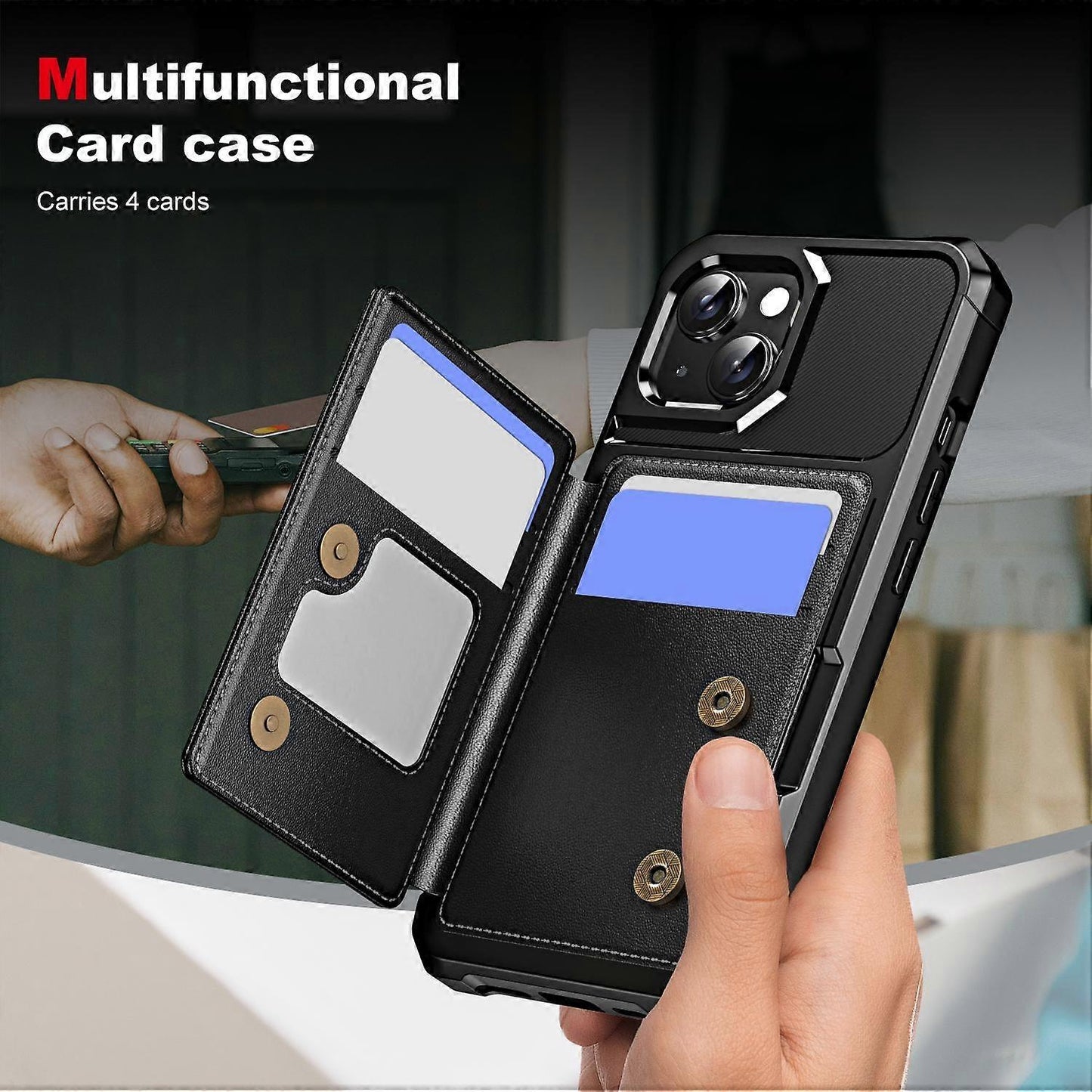 Horizontal Flip Card Slot Leather Phone Case For iPhone 14 Plus