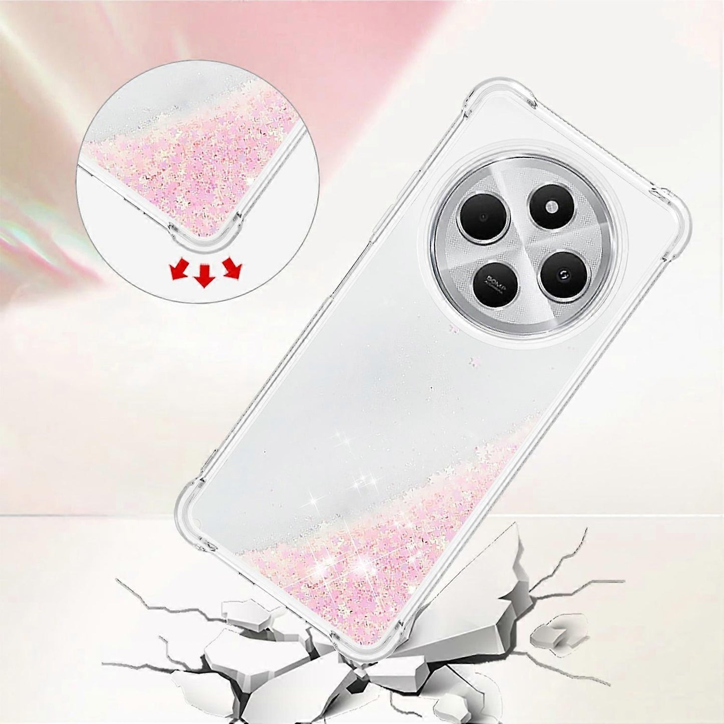 Compatible with Xiaomi Redmi 14C 4G Mobile Case - Perfect Pink/Pentagram-max Pink/Pentagram