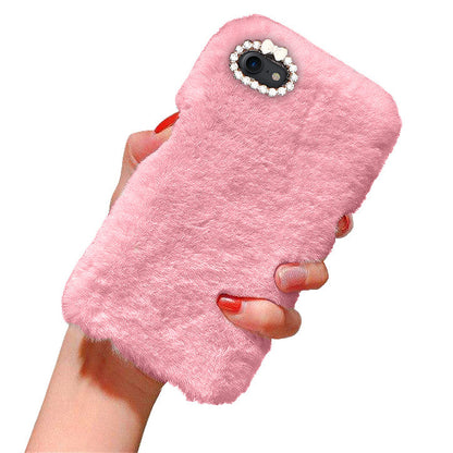 iPhone 7/8 Plus - Case/Mobile Case - Fluffy Fur Pink