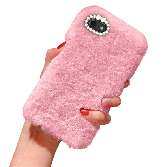 iPhone 7/8 Plus - Case/Mobile Case - Fluffy Fur Pink