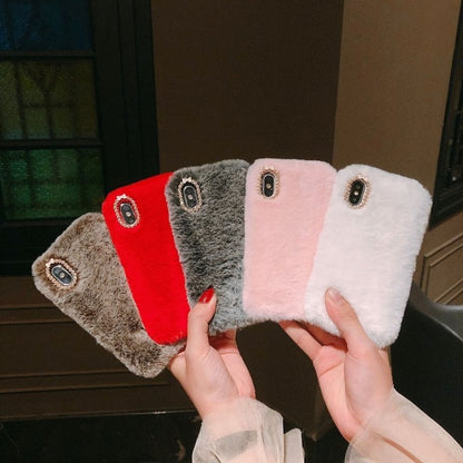iPhone 7/8 Plus - Case/Mobile Case - Fluffy Fur Pink