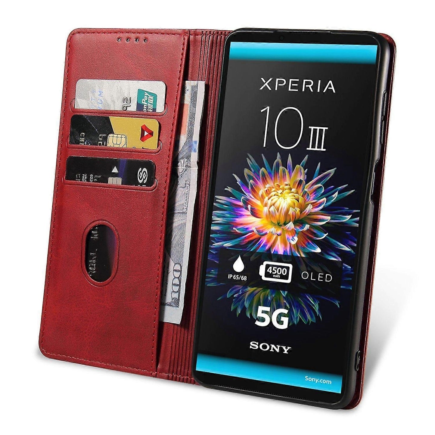 Compatible with Sony Xperia 10 III 5G Mobile Case - Perfect Red-max Red