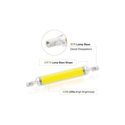 [XJ] Package R7S 10W 78mm Dimmable LED Bulb Cool White 6000K 100W Halogen J78 Replacement Double Ended R7S Base Tube 360 Degree Beam Angle