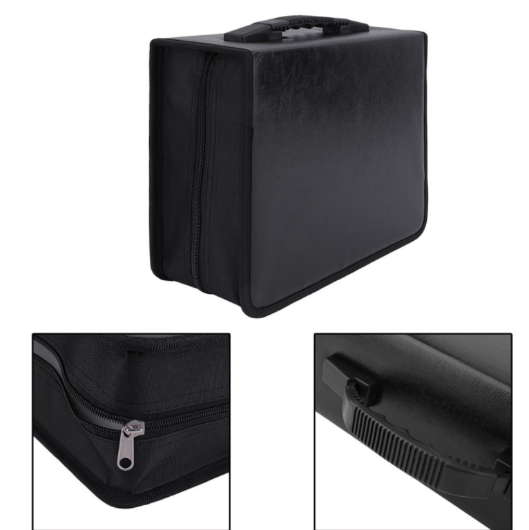 400pcs PU Leather CD Case, DVD Storage Bag, High Quality