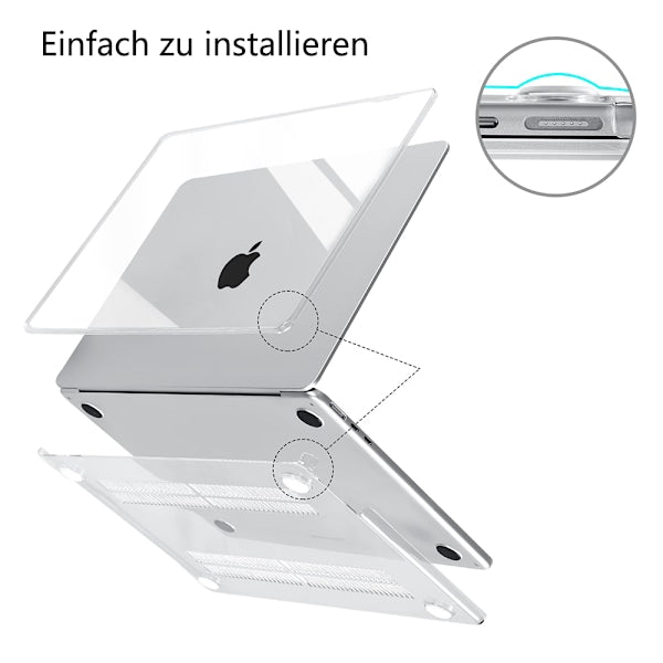 Case Compatible with NEW MacBook Air 13.6 inch M2 A2681, 2022 Release, Ultra-thin Smooth Hard Shell Protective Case, Crystal Clear