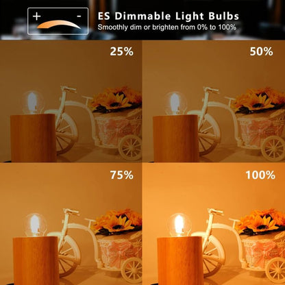 E27 Halogen Bulbs 28W G45 Glass Dimmable Warm White 2700K Golf Ball Shaped Bulb Edison Screw Lamp Clear Shade for Chandelier (6-pack)