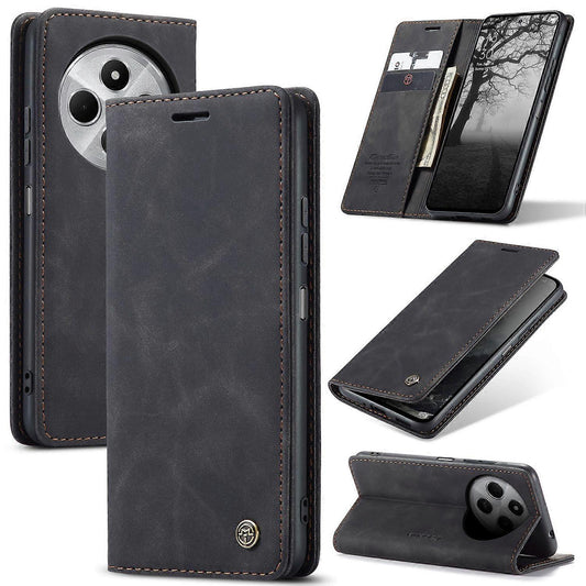 For Xiaomi Redmi 14C 4G Case CASEME 013 Series Card Holder Stand Leather Phone Case Multicolor Multicolor Multicolor Style B
