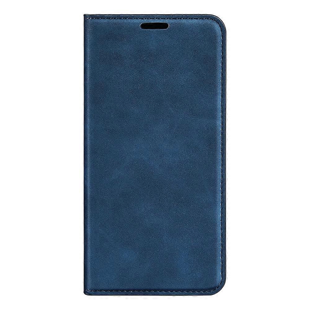 Retro-skin Magnetic Leather Phone Case Dark Blue For Samsung Galaxy M34 5G