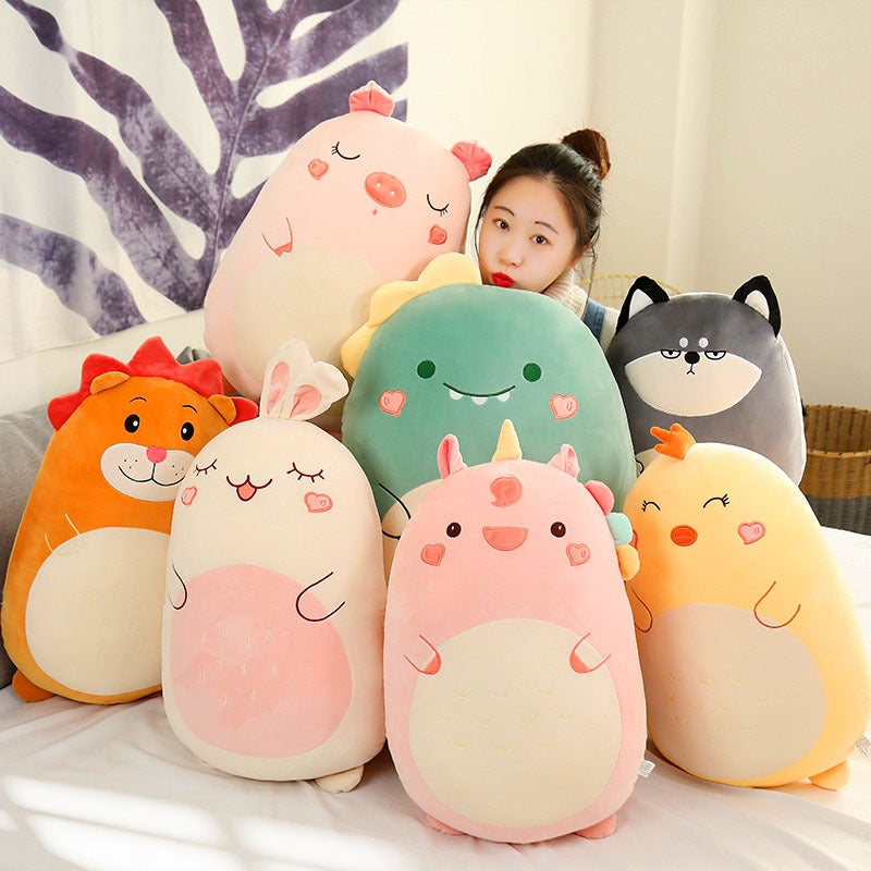 Squishmallow Pillow Doll Kawaii Animal Fat Dinosaur Pillow Plush 80cm Unicorn 60cm-max Unicorn 60cm