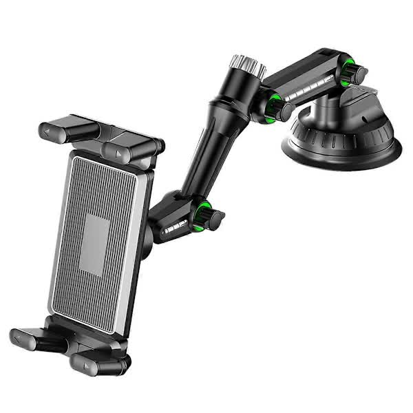 Car Tablet Holder Long Arm Suction Cup Mount for Pro Air 4-13 inch for Tablet SUV Truck Windshield Window Black