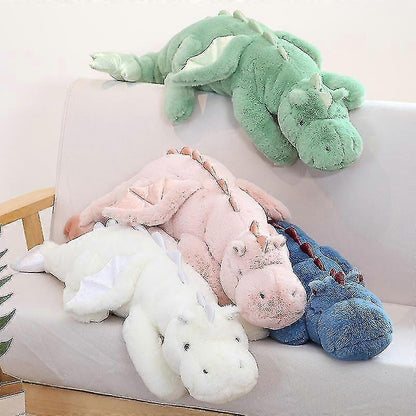 Cute Plush Dragon, Weighted Dinosaur Toy Children Adult Gift Or Decoration Pink 110cm