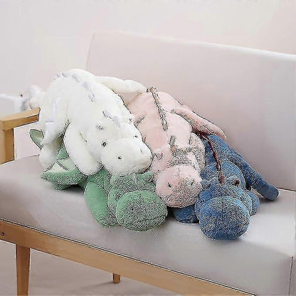Cute Plush Dragon, Weighted Dinosaur Toy Children Adult Gift Or Decoration Pink 110cm