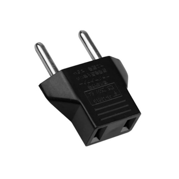 US to EU adapter (black)