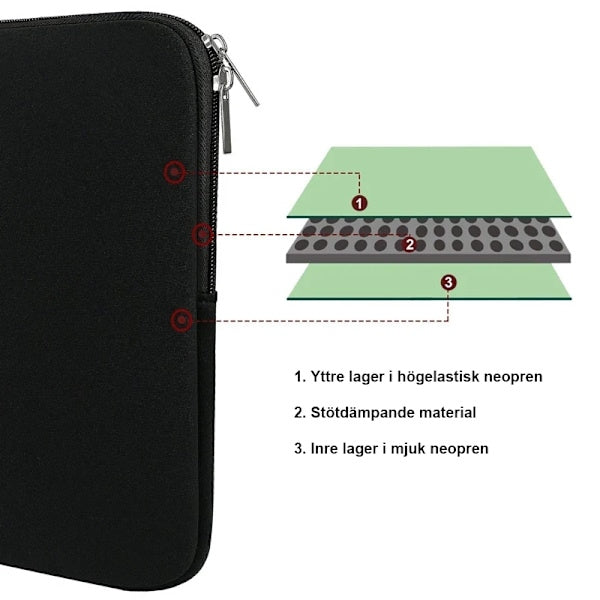 Computer Case / Laptop Case - Select Size Grey Grey 14 inch - Grey Grey 14 inch - Grey Grey_qcx Grey 14 inch - Grey