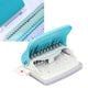 Paper Binding Machine Handheld Portable Spiral Binder A4 A5 A6 A7 Spiral Book Round Hole Punch School Home Light Blue