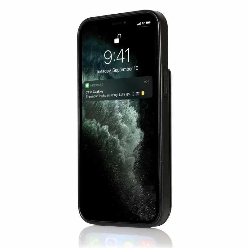 iPhone 13 Mobile Case Card Holder 6CK Retro V3 Black_yux