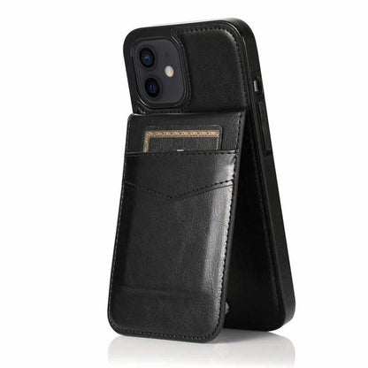 iPhone 13 Mobile Case Card Holder 6CK Retro V3 Black_yux