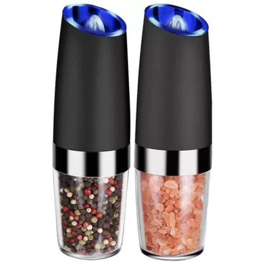 Electric Salt and Pepper Mills 2-Pack, Black