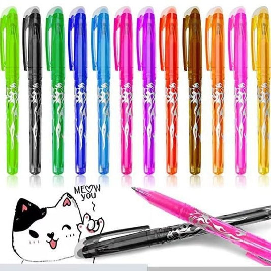 Erasable Gel Ink Pens 12-pack, MultiColor