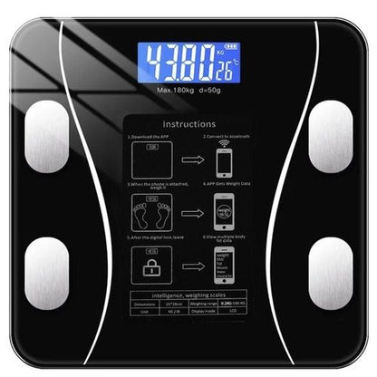 Smart Bathroom Scale with Body Analysis, Black