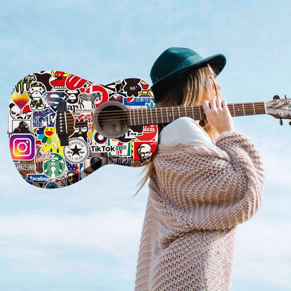 100pcs MultiColor Fashion Graffiti Stickers, Waterproof for Laptop Luggage Skate