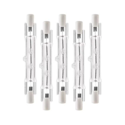 5-pack R7s Halogen Linear Light Bulbs 300W 230V, 118mm