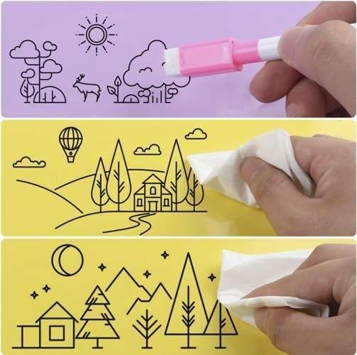 12-Pack Whiteboard Pens with Eraser and Magnet, MultiColor