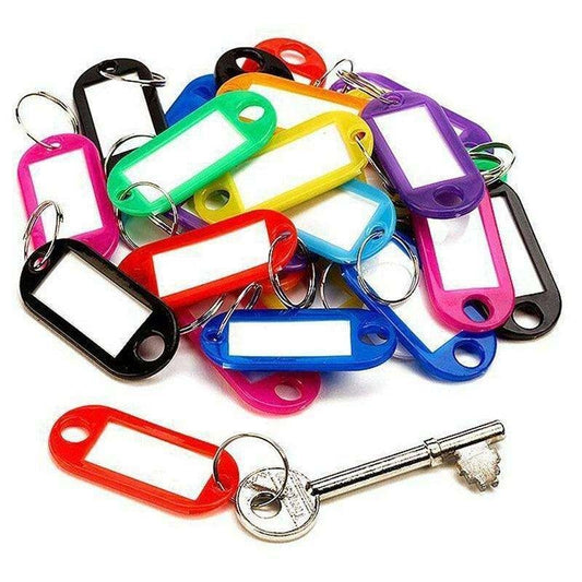 20-Pack MultiColor Key Tags, 30mm x 60mm