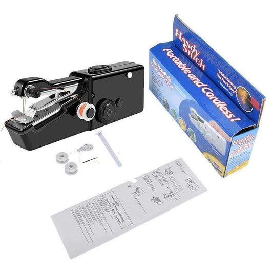 Handheld Sewing Machine Portable Convenience Black, for On-the-Go Sewing Needs