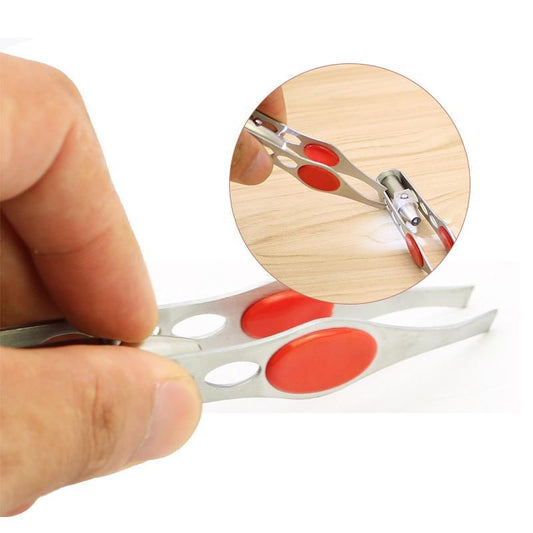 LED Light Tweezers, Silver