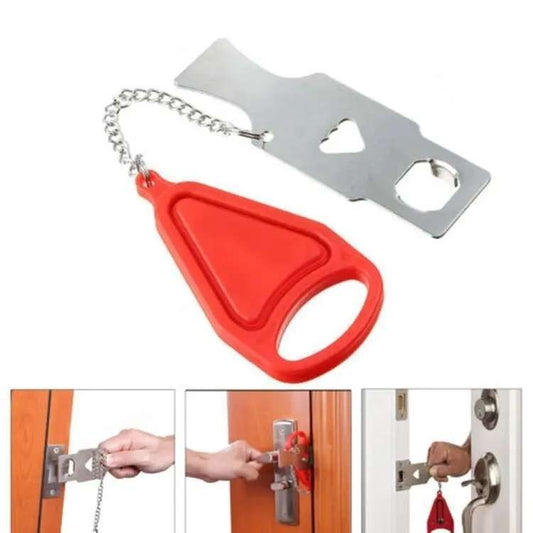 Portable Door Lock with Increased Security, MultiColor