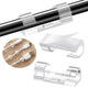20-Pack Small Transparent Cable Clips, Self-Adhesive Cable Holder