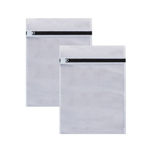 2pcs White Laundry Bags for Underwear, 30 x 40 cm