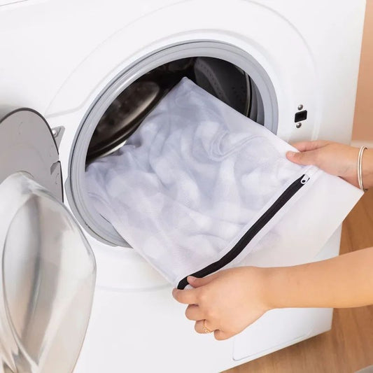 2pcs White Laundry Bags for Underwear, 30 x 40 cm