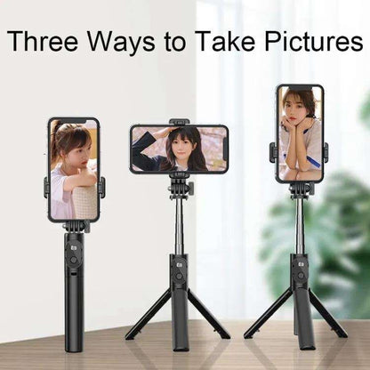 Bluetooth Mobile Stand P20S with Remote Control, Extendable, Compatible with iPhone Samsung