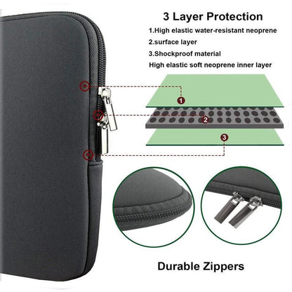 14-inch Computer Case Black, Fits MacBook Pro and Air