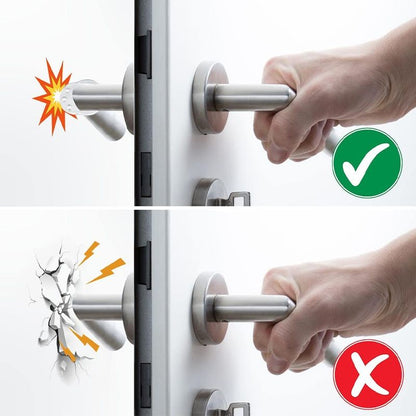 8-Pack Clear Door Handle Stops, 1.57\