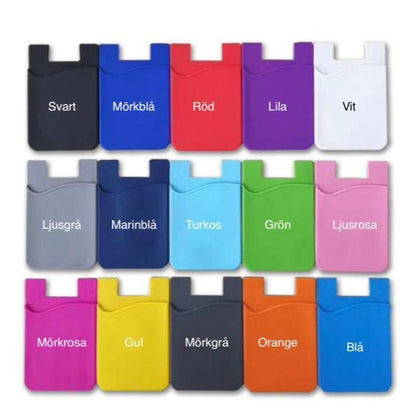 2-Pack Universal Self-Adhesive Mobile Wallet Card Holder, White