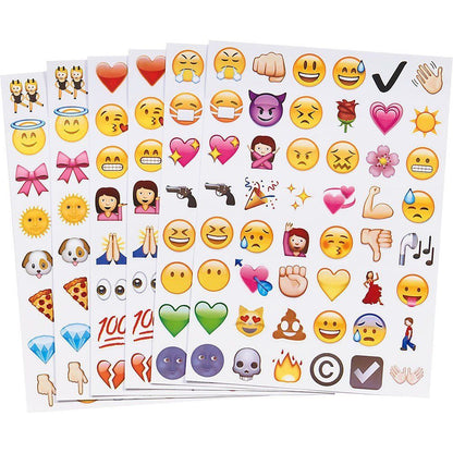 912pcs Emoji Stickers, MultiColor