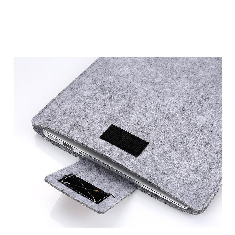 MacBook Pro sleeve Dark gray wool felt case, compatible with MacBook Air, 13-inch