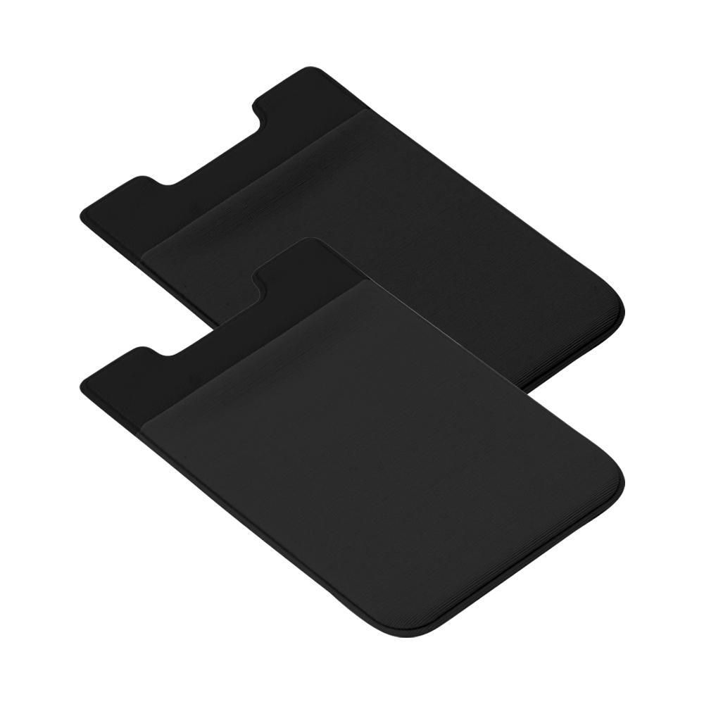 Universal Mobile Wallet Card Holder Self-adhesive Black