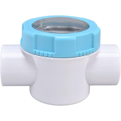 Swimming Pool Check Valve G1.5 PVC Safety Valve with Sight Lens for Spa Filter, 50mm