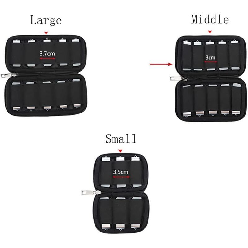 USB Flash Drive and Memory Card Storage Carrying Case